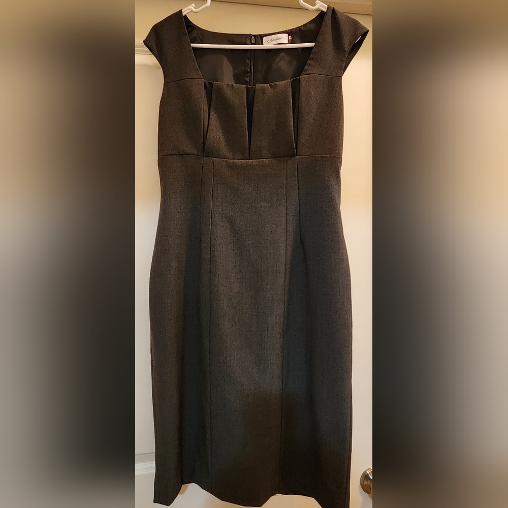Calvin Klein Charcoal Grey Dress